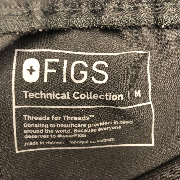 Figs black technical collection scrub pants - Picture 2 of 3